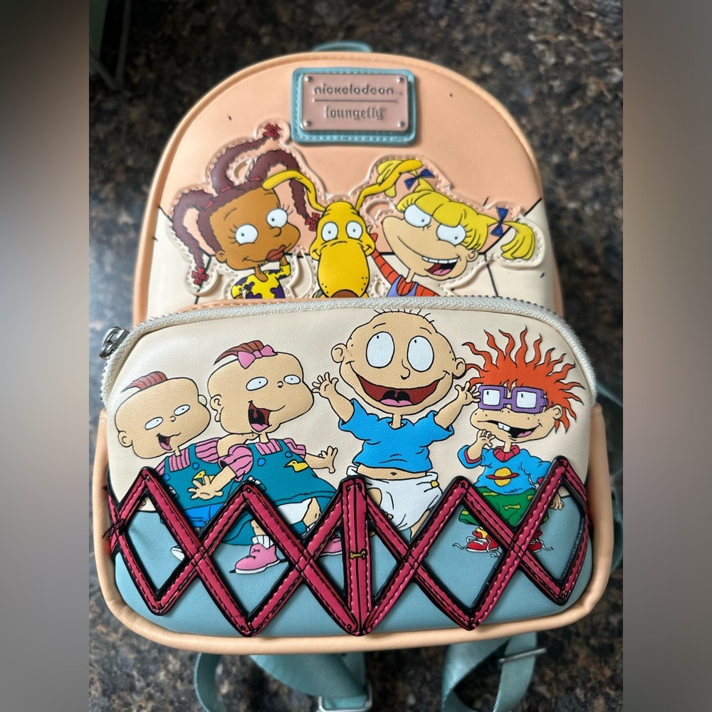 Loungefly x Nickelodeon Rugrats 30th Anniversary Character Mini Backpack